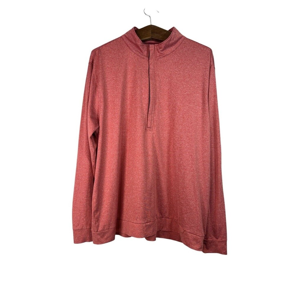 Matte Grey Mens Quarter Zip Pullover Sweatshirt Golf Outdoors Top Layer Size XL
